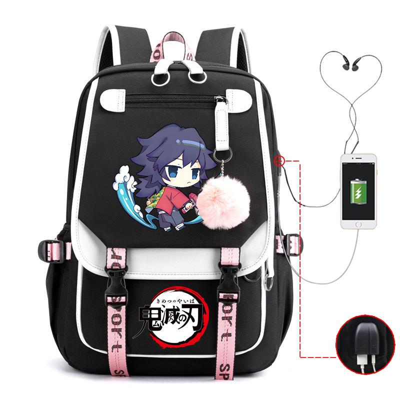 Demon slayer ghost extermination column student schoolbag junior high school student primary school student middle school student backpack
