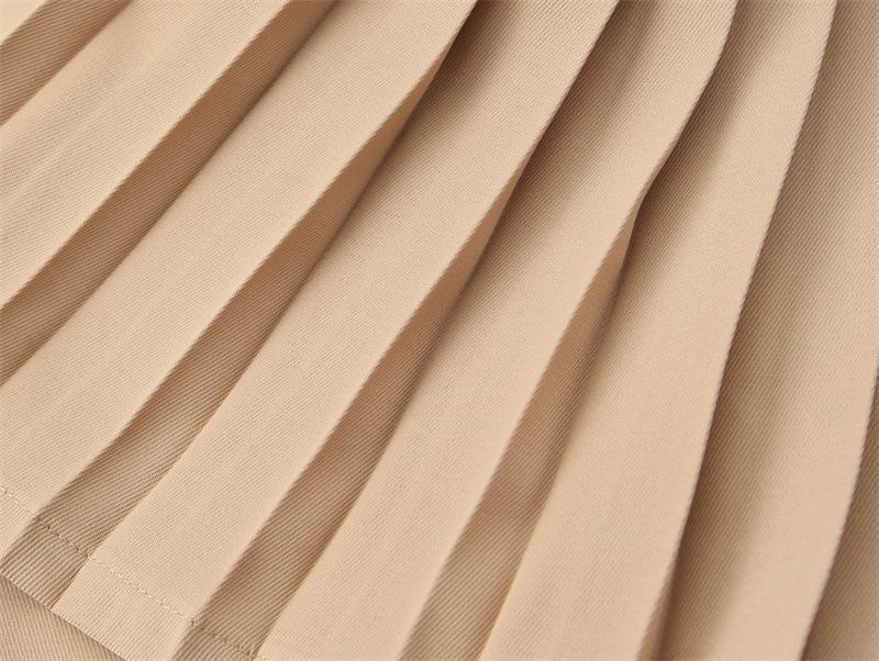 Summer 2025 Women's Sleeveless Pleated Hem Mini Dress