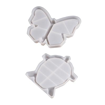 Tartaruga Borboleta - Bandeja de Armazenamento Recipiente Molde de Resina Caixa de Armazenamento Molde de Silicone para DIY Resina Epóxi Organizador Decoração de Casa