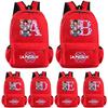 Cartoon 26 English Letter Kpop Demon Hunters Printed Backpack for Teenager Student Girl Boy Bookbag Schoolbag Women Large Capacity Travel Bag Kid Gift