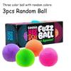 Needoh Pallina Antistress Teenie Confezione da 3 Mini Giocattolo Sensoriale Rilassante Il Glob Groovy Palline Morbide di Maltosio con Pelo Giocattolo Fidget Morbido