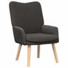 Armchair Dark Gray 63 X 67 X 94 Cm Fabric and Plywood