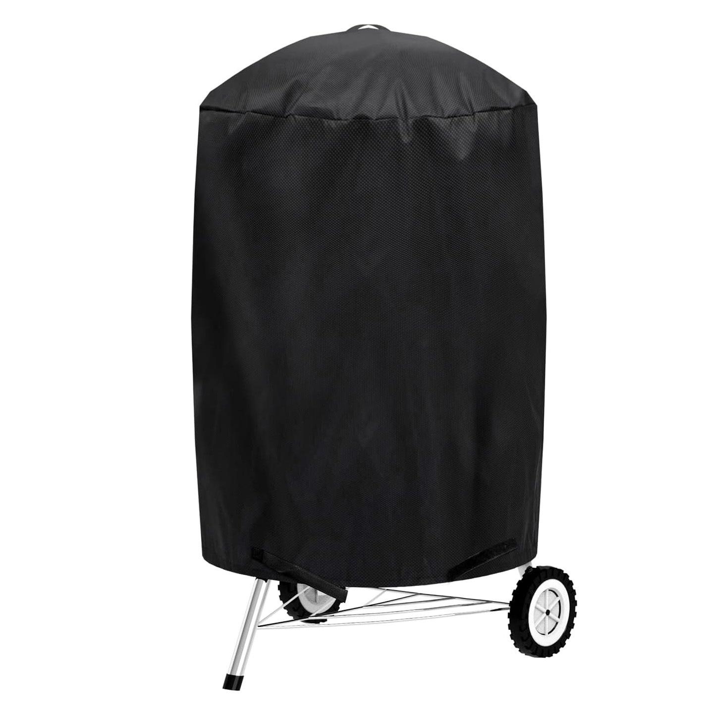 

Round Outdoor Oven Protective Cover 210D Oxford Fabric Waterproof Dustproof UV Resistant 71x65 чорний