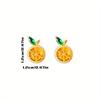 Cute Lemon Earrings - Shiny Fruit Studs, Sweet Creative Jewelry for Women, Birthday Anniversary Christmas Gift, Party Accessories