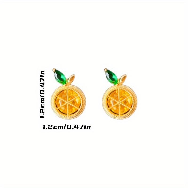 Cute Lemon Earrings - Shiny Fruit Studs, Sweet Creative Jewelry for Women, Birthday Anniversary Christmas Gift, Party Accessories