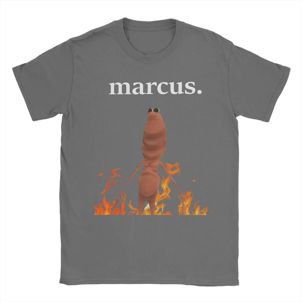 Unisex Womens Vintage Marcus The Worm T Shirts Cotton Clothing Funny Short Sleeve Crewneck Tee Shirt Printed TShirt