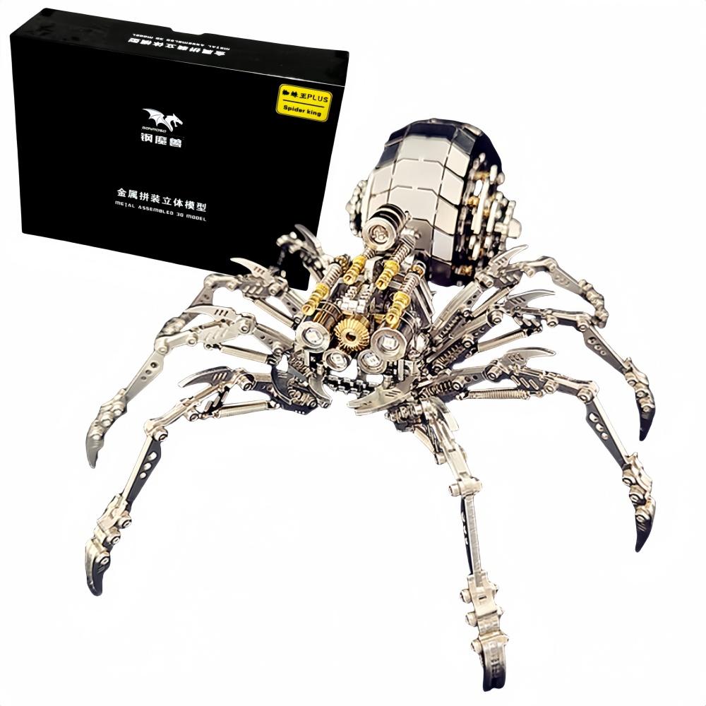 Spider 3D Metal Puzzle Assembly Model, Mechanical Assembly DIY Handmade Jewelry, Birthday Holiday Gift