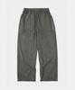 LETTERCOMO Heavy Cotton Garment Piping Wide Sweatpants Khaki Grey