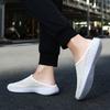 Mesh Half-slippers Breathable Men's Flats Women Walking Shoes Soft Slip-ons Casual Flat Shoes Lightweight Leisure Shoes
