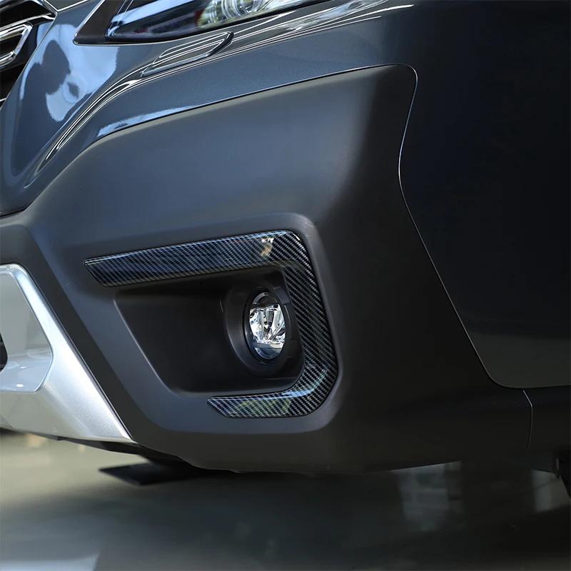 For Subaru Outback 2021 2022 2023 ABS Car Front Fog Light Lamp Eyebrow Cover Frame Trim Sticker Accessories