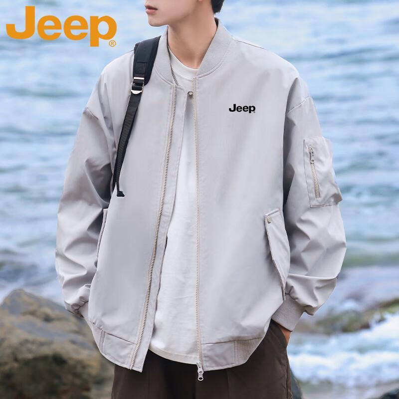 Jeep Men's Baseball Collar Casual Jacket