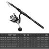 Fishing Rod and Reel Combo Portable Fishing Rod With Fishing Line Lures Carry Bag