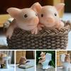 3D Cute Pig Statue Toilet Pig Figure  Creative   Garden Decoration
