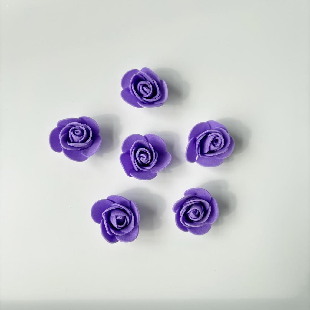 Trandafiri din spumă PE de 3,5 cm, 200 buc, Demontabili pentru Ursuleți din Spumă, Coroane și Decorațiuni