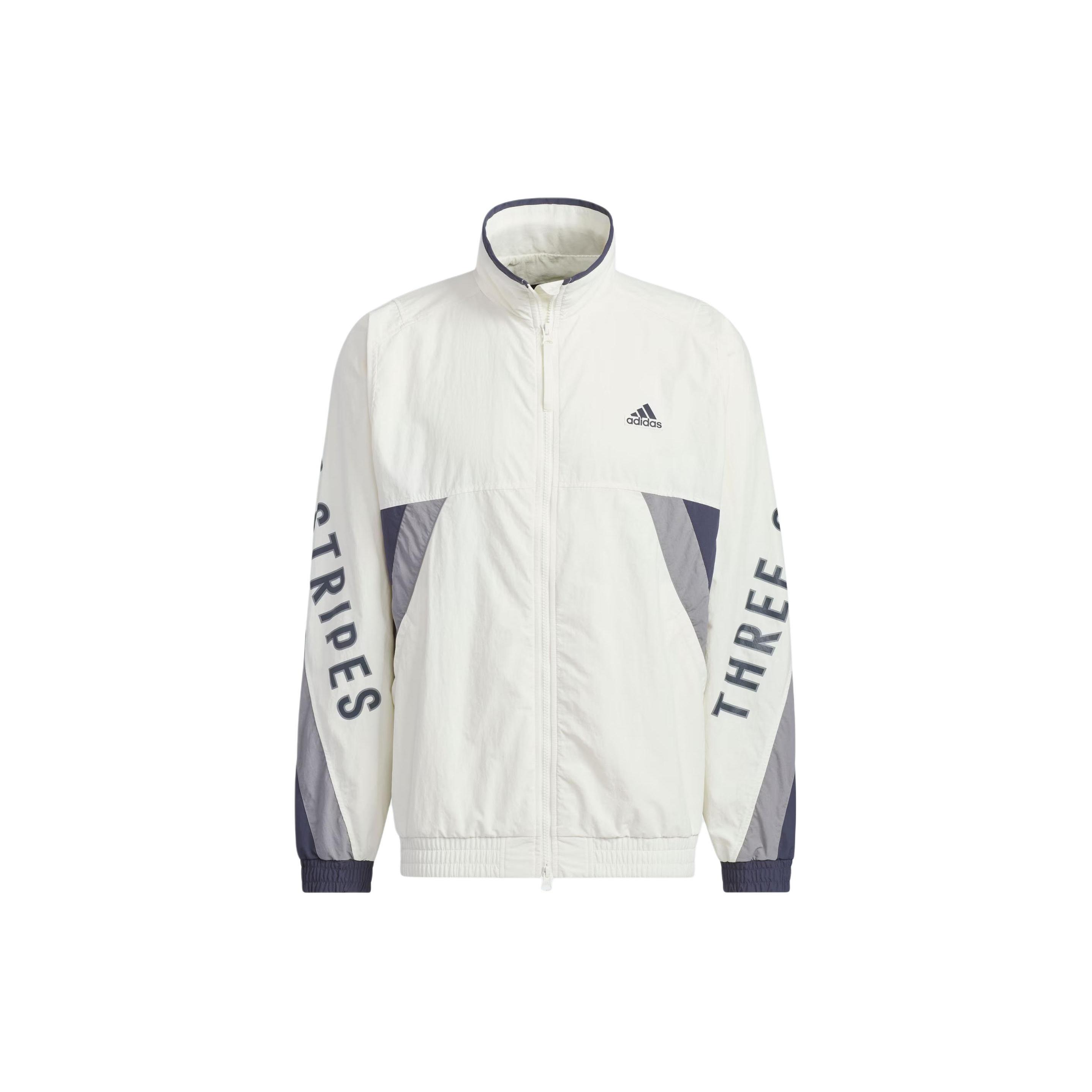 adidas Word Woven jacket Asia Sizing White Purple Men s IT4361 L