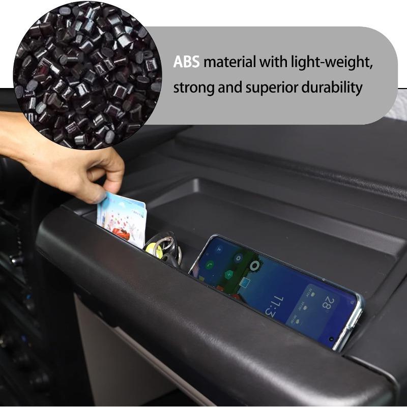 ABS Black Car Co-pilot Grab Handle Storage Box Organizer Tray For Hummer H2 2003 2004 2005 2006 2007 Interior Accessories