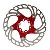 Road Bike Brake Disc with 6 Bolts Large Hollow Red Bike Floating Brake Disc for Replacement