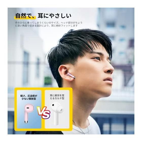 [Latest Bluetooth 5.3 Technology] Bluetooth Earphones, Wireless Earphones, Bluetooth Instant Connection, Low latency/Hi-Fi Sound Quality, AAC