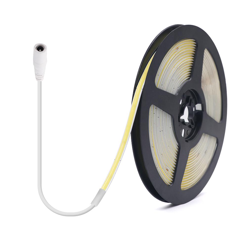 Dimmable FOB COB LED Strip 5V USB 320LEDs/m High Density Led Tape Light Bar 5mm Width RA 90 3000-6500K Ribbon Linear Lighting