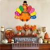 Simple Yet Stylish Thanksgiving Wreath For Front Door Turkey Decoration Door Sign Perfect For Holiday Party Decorations