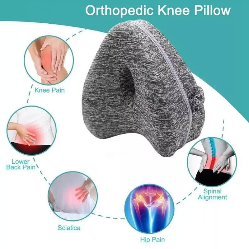 Heart-shaped Memory Foam Leg Pillow For Better Sleep And Improved Posture With Hollow-out Pattern