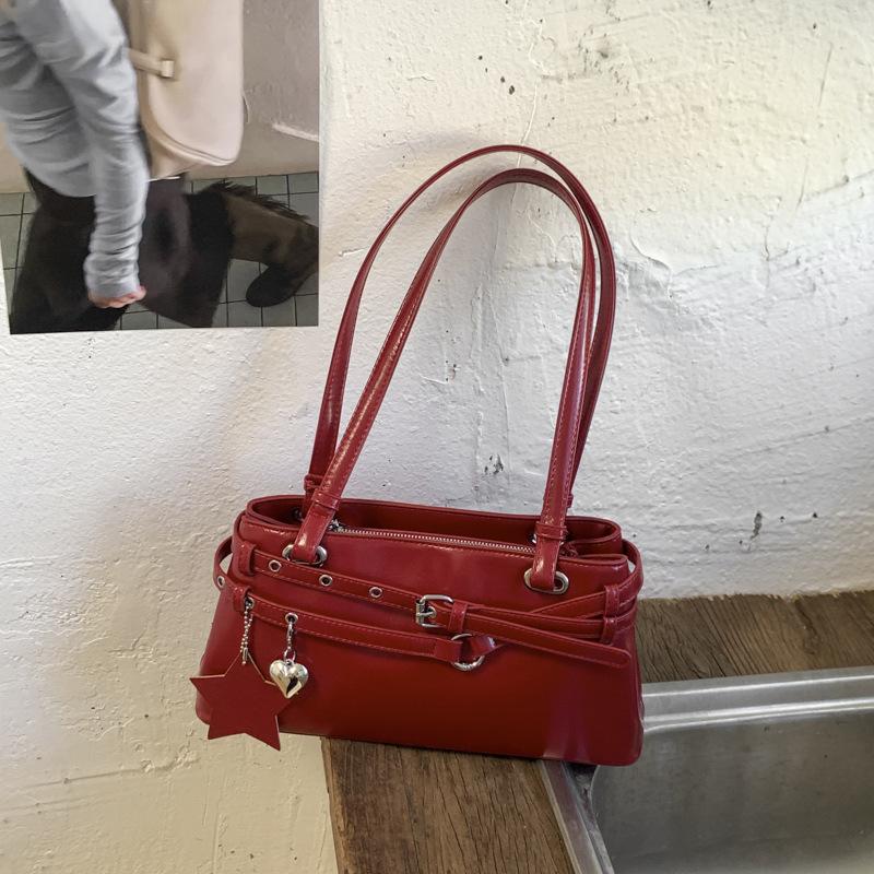 Einzelschultertasche Casual Chic - Premium Boston Unterarmtasche