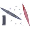 8 pz/Set Modello Puzzle da Assemblare Costruzione Sottomarino Nucleare Simulazione Barca Incrociatore Cacciatorpediniere Sottomarino Nucleare Giocattoli Militari per Ragazzo