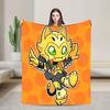 Trickcal Chibi Go Chibi sabo Warm Soft Blanket Kids Adult Plush Bedding Throws Fluffy Bedroom Flannel Bedspread Sofa Bed Cover