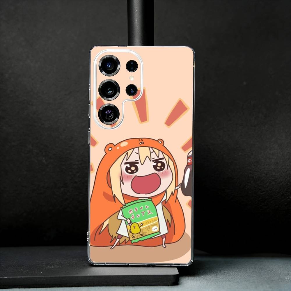 Anime Doma U-Umaru Phone Case For Samsung S25,S24,S21,S22,S23,S30,Ultra,S20,Plus,Fe,Note,10,9,5G Transparent Cover