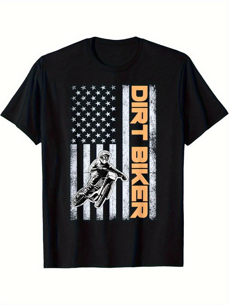 Dirt Bike Motocross Biker for Men Boys Youth and Women T-shirt Dirt Bike Short Sleeve Casual Comfy Tee Tops