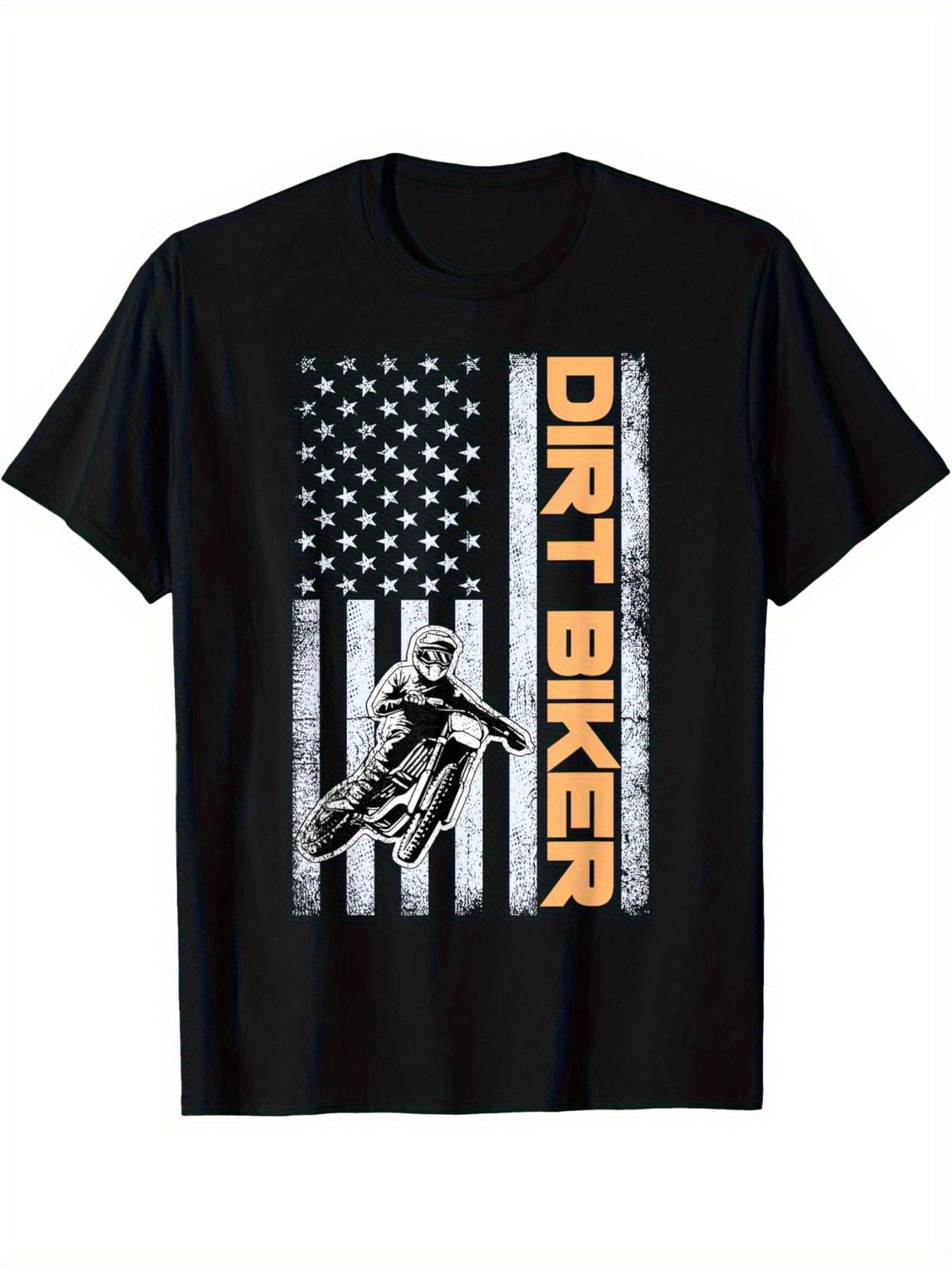 

Dirt Bike Motocross Biker for Men Boys Youth and Women T-shirt Dirt Bike Short Sleeve Casual Comfy Tee Tops XXL