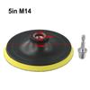 1 XBacking Pad 1 X Drill Adapter 3-7 Inch Backing Pad Polishing Plate With 10 14mm Thread Adapter For Rotary Tool