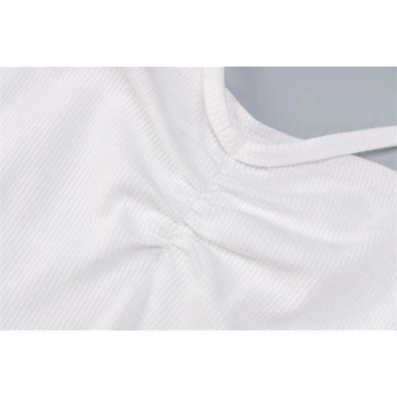 Tooxika New Spring And Summer Long Sleeve Cross Strap Navel Exposed T-shirt Short Skirt Set