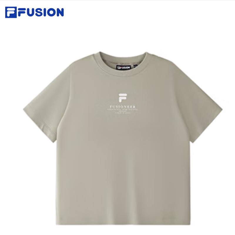 Женская модная хлопковая футболка FILA FUSION XL розовый коричневый