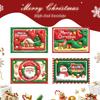 6/12pcsChristmas Envelope Letter Paper Sticker Set Party Retro Santa Claus Snowman Elk Cute Letter Paper Envelope