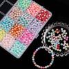 Colorful Imitation Pearls for Craft 1200Pcs 6MM Sew On Pearls Beads with Holes for Jewelry Making Bracelets Necklaces