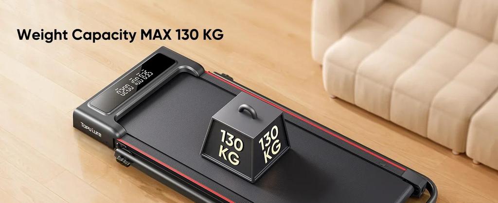 New Toputure TP4 4in1 Faltbares Laufband, 12km/h, 9% Neigung, 2,5 PS Motor, Fernbedienung & LED Display, Platzsparend for Home & Office