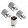 4 Stück/Set Für Ibiza Leon ATECA Tavascan Arona Born Ateca Tarraco Terramar LOGO Abzeichen Auto Rad Reifen Ventilkappen Reifenventilschäfte
