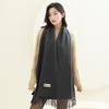 High-End Women's White Cashmere Wool Scarf Shawl - Winter 2025 Collection