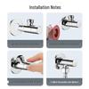 OULIN Brass Hot & Cold Angle Shut-off Valve (2-Pack)