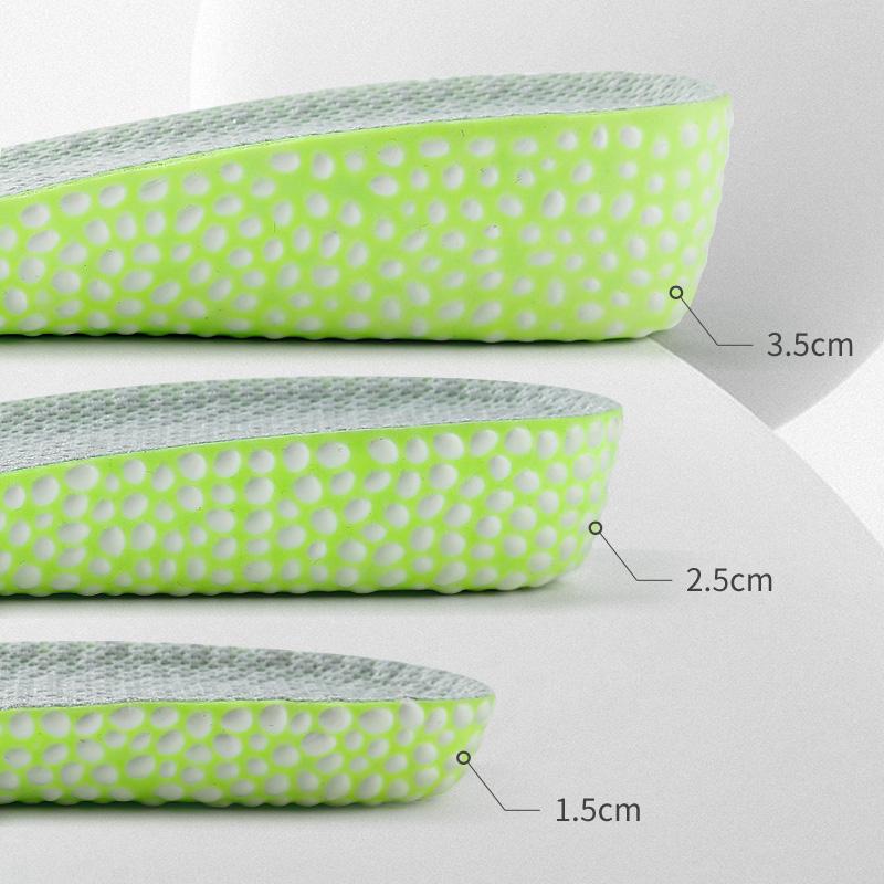 Boots Height Increase Shoes Insole Quality Sneakers Shock Absorption Insoles for Feet 1.5cm/2.5cm/3.5cm Growing Shoe pads 1Pair