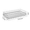 1PC Sink Drying Rack 37x21.5x8cm With Rack For Storage Plates, Bowls, And Kitchen Essentials Stainless Steel Dish Drying Bracket
