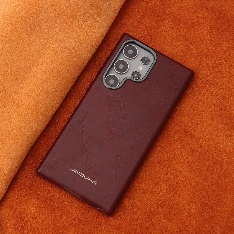 

Подходит для чехла для мобильного телефона Samsung S24ultra Кожаный Высококлассный S23FE Магнитная адсорбция Полная упаковка S24plus Кожаный чехол для бизнеса для мужчин Samsung Galaxy S23