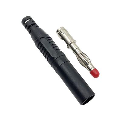ABS Banana Plug Portable Professional Straight Male 4MM Wire Solder Audio Equipment Sound Box Connector Adapter Part