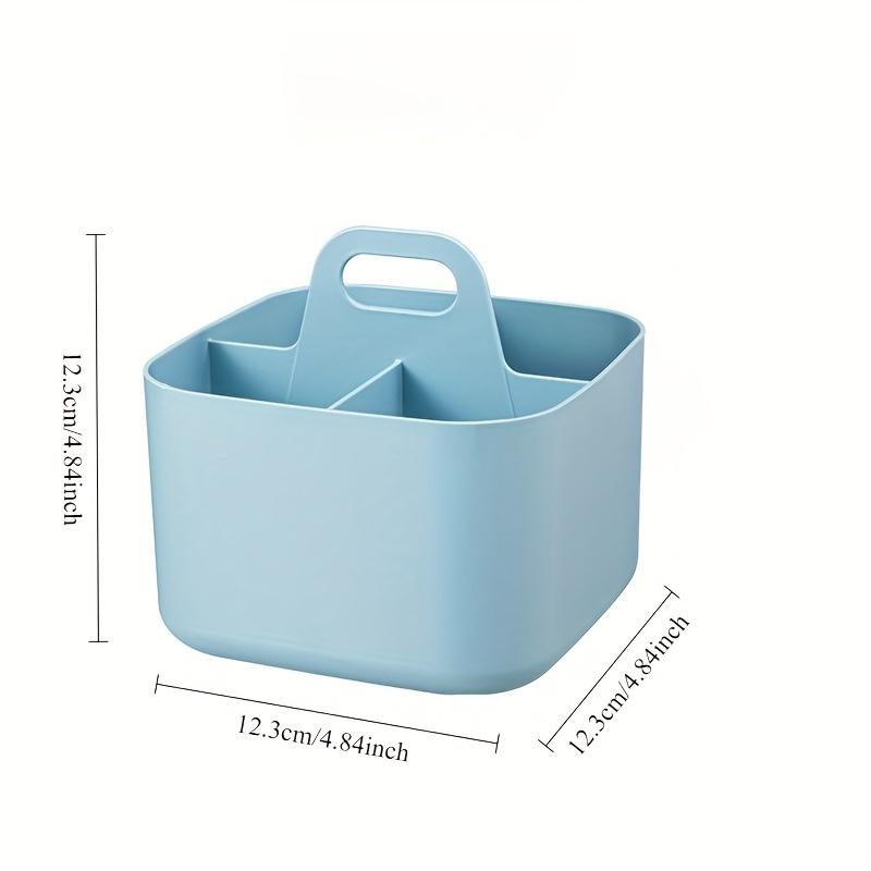 

3-compartment desktop storage box - for storing stationery and makeup brushes - suitable for both home and office use небесно-голубой