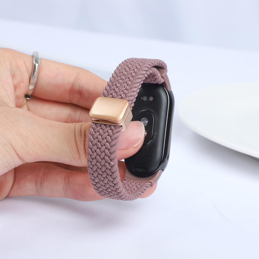 Magnetic Braided strap for Xiaomi Mi Band 10 Accessories breathable nylon Bracelet belt pulseira correas for Xiaomi Mi band 9 8