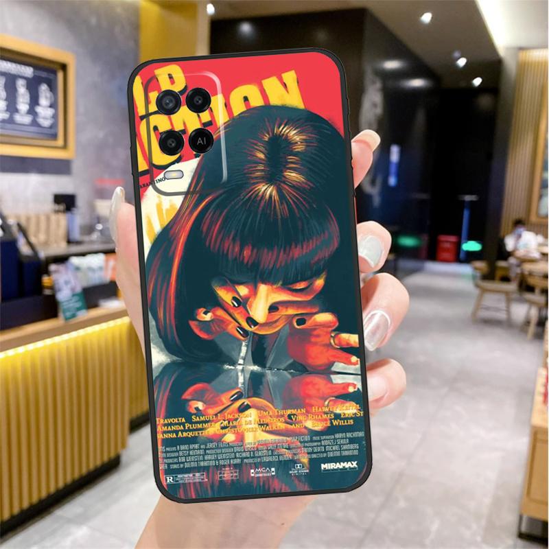 Mia Pulp Fiction Case For Oppo A96 A76 A16 A17 A18 A60 A80 A40 A38 A58 A78 A98 A94 A74 A54 A15 A57 A77 A5 Pro