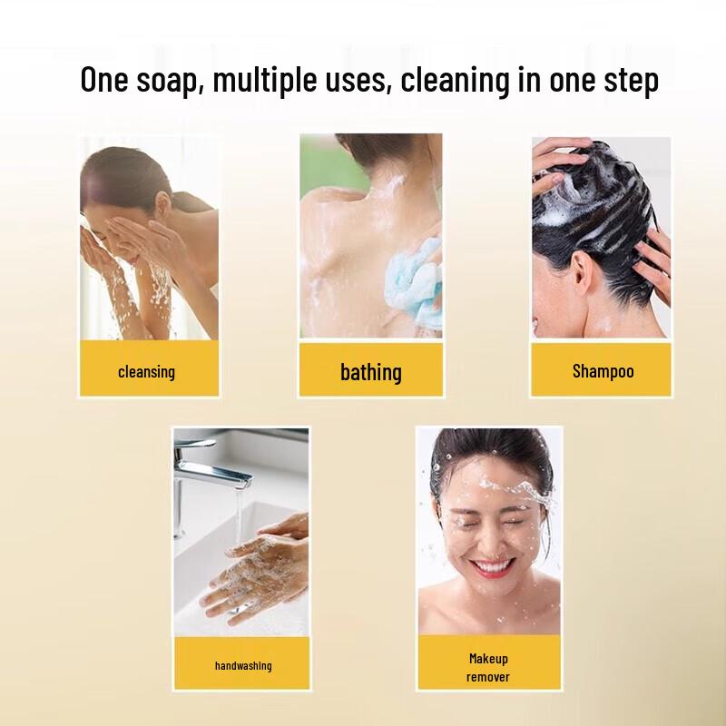 Longliqi Snake Gallbladder Sulfur Soap Bar for Acne (3-Pack)