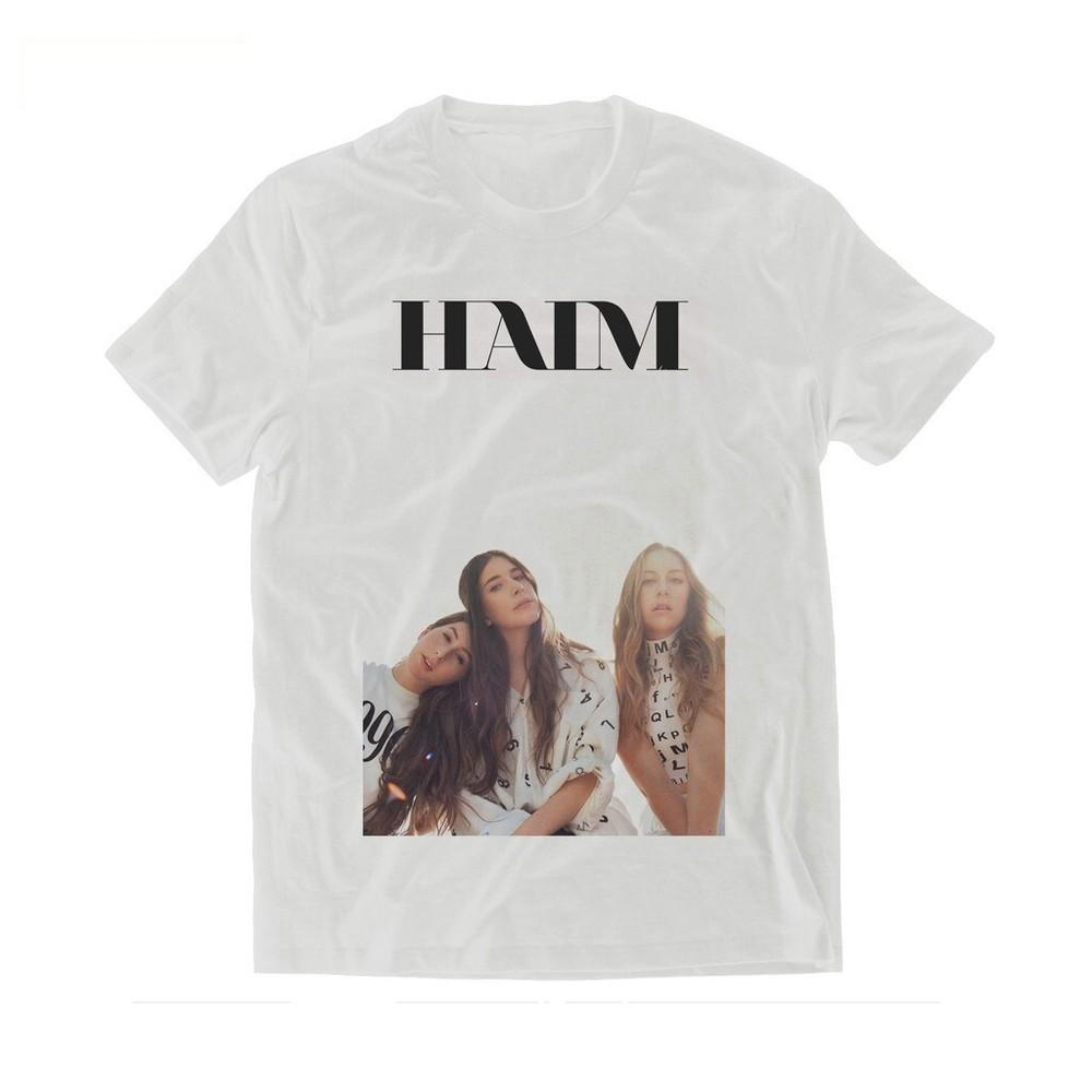Something to Tell You HAIM Группа Сестры Футболка Классическая Белая Унисекс S-5XL 1G0295 Унисекс Футболка XXXXL