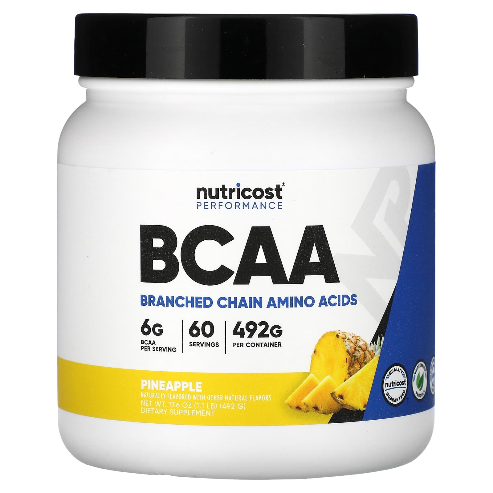 

Performance, Bcaa, Pineapple, 492G (1.1Lb)